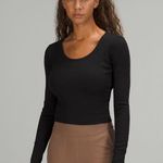Lululemon Open Back Ribbed Long Sleeve Shirt Photo 0
