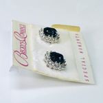 Wedding/Formal/Bridal Rhinestone and Blue Crystal Earrings White Photo 2
