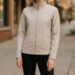 Under Armour Women's ColdGear Zip Jacket Medium Gray Athleisure Running Workout Photo 0