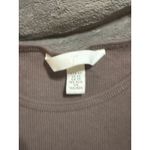 H&M NWOT Size XS Y2K Long Sleeve Ribbed Brown Round Neck Cotton Stretch Causal Photo 1
