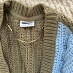 ASOS Oversized Cardigan In Color Block Photo 5