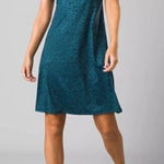 prAna Granite Springs Dress Women's Small Blue Adjustable Straps Pockets EUC Photo 0