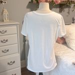 Comfy White Shirt V Neck Size L Photo 4