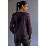 Anthropologie TINY by Violet Lace Mixed Media Blouse Sz S Photo 2