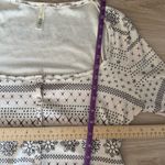 SKIMS  3X Fair Isle Cream Pointelle Henley Pajama Top Snowflakes Winter Holiday Photo 7