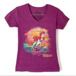 Disney 3/$30  Store | The Little Mermaid Ariel Pink V-Neck Graphic Tee S Photo 0