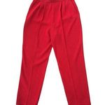 St. John Collection Santana Knit Marie Gray Red Crop Pants Pleated Pocket Size 6 Photo 0