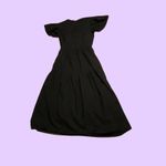 Who What Wear  Black Tiered Country Style Midi  Dress with Flared Puff Sleeves 🔥 Photo 1