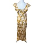 Madewell  Angelina Chamomile Tea Yellow Floral Flutter Sleeve Maxi Dress Size 0 Photo 7