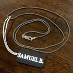 SAMUEL B Sterling Silver Popcorn Necklace Oxidized Caviar Chain 20” NWT Photo 2