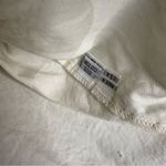 Planet by Lauren G Ivory Cotton Blouse with Circle Detail – One Size White Size L Photo 3