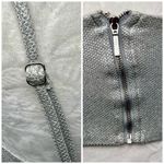 White Fox Boutique White Fox Silver Metallic Corset Top Glitter Bustier XS Photo 6