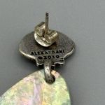 ALEX AND ANI  Abalone Shell Statement Earrings 2019 Rafaelian Silver Finish Beach Photo 4