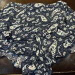 Patrons of Peace ☮️ shorts. Paisley. Blue/White. 16”(Length) by 14”(Waist). Photo 0