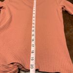 Hollister Henley Button Down V-Neck Long Sleeve Shirt Medium Mauve Pink Photo 9