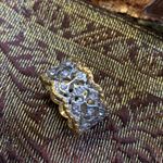 Beautiful 2 tone gold filled silver/gold zirconia ring Silver Photo 5