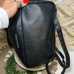 Victoria's Secret Victoria Secret Faux Leather Drawstring Backpack Black Roomy Travel Everyday Bag Photo 7