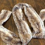 Never worn faux fur skinny scarf Brown Photo 1