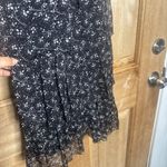 ZARA women’s Floral boho Dress with Ruffle size S Photo 2
