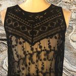 EXPRESS  brand black sheer lace top flared bottom Photo 1