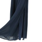 St. John NWT Evening Chiffon Silk Layered Wide Leg Navy Dress Pants 10 Photo 2