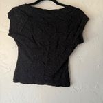 Daily Stage Y2k Black Lace Top Women's L Whimsigoth Fairy Grunge Square Neck Size L Photo 3