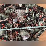 H&M Johanne Ortiz x ruffle long sleeve foliage print dress size medium Photo 7