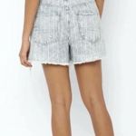 American Eagle  Outfitters Striped Denim 90s Boyfriend Shorts, Sz 8 Photo 1