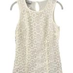 Van Heusen NEW Off White Floral Design Top Women’s Shirt Size XS/Small Style Fit Photo 0