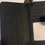 HARRIS TWEED NWTS GLEN APPIN BLUE & BLACK PLAID WALLET SILVER KISS LOCK CLOSURE Photo 8