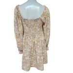 Simply Southern NWT  Tan Fields Floral Long Sleeve Babydoll Dress (L) Photo 4