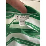 Topshop NWOT Oversized Tee - Green & White Striped T-shirt, Size US 4-6 (S) Photo 2