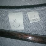 Urban Outfitters  S Sleep Tunic Gray Striped with Lace Insert and Crocheted Trim Photo 8