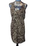 Chetta B  vintage giraffe silk dress size 4 Photo 1