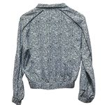 All Fenix White Leopard Crop Jacket Zip Snap Closure Size Small Black Photo 6