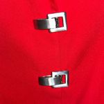 Chantelle  Bold Red Blazer with Square Buttons Photo 2