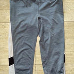 Tangerine  Womens Activewear Capri Leggngs Size‎ M Silver White Photo 0