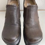 Lower East Side Vintage Y2K Brown Faux Leather Chunky Platform Heeled Ankle Boot Photo 9