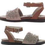 OTBT Voyage Dove Grey Leather Sandals Photo 1