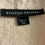 Boston Proper Boston‎ Proper sweater cardigan coatigan ivory open front M/L Photo 5
