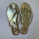 Solei Sea Women’s Indie Metallic Gold Flip Flop Sandals Size 10 Photo 2