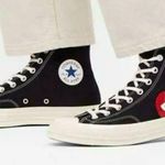 Converse X Comme des Garçons PLAY High Top Chuck 70 Unisex Sneakers Women’s 7 Photo 1