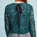 Maeve  Gingham & Lace Top NWT Size Medium MSRP $118 Photo 2