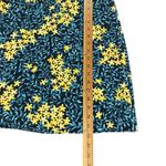 ZARA  Basic Blue Yellow Floral Print Flutter Sleeve VNeck A-line Small Mini Dress Photo 7