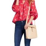 Universal Threads Boho Red Calico Floral Peasant Bohemian Blouse by UNIVERSAL THREAD ~ Size MEDIUM Photo 2