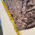 Umgee cropped babydoll top faux velvet size medium Photo 1