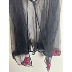 Victoria's Secret Y2K Lingerie Top Size 36B Sheer Black Pink Sequins Sexy Girly Photo 4