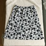The Limited Vintage Circle Pattern Slip Skirt Black White - Sz Small Photo 2