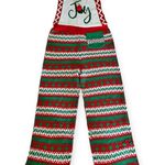 Eyeshadow JOY Christmas Knit Straight-Leg Overalls Holiday Jumpsuit Size L NWT Photo 11
