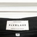 NEW SLVRLAKE Denim Indiana High Rise Flare Jeans Jet Black Plus Size 32 Photo 6